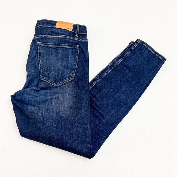 Zara Skinny Dark Wash Stretch Denim Jeans Size 10 - Picture 8 of 8